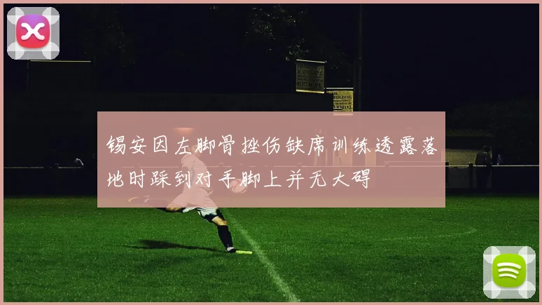 锡安因左脚骨挫伤缺席训练透露落地时踩到对手脚上并无大碍